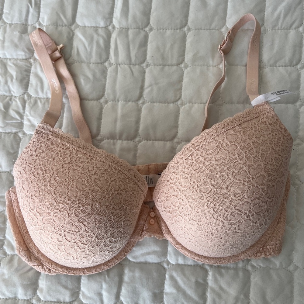 aerie Lace Push-Up Bra in Light Blush